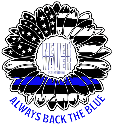 True Americans Never Waver. They Always Back The Blue True Americans Never Waver. They Always Back The Blue is an American-made clothing brand built on grit, pride, and perseverance. Every piece—stitched with bold design and red, white, and blue spirit