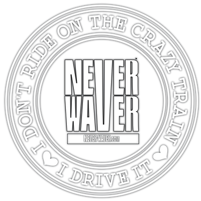 Never Waver I Don't Ride on the Crazy Train I Drive It funny graphic tees, sarcastic shirts, humorous hoodies, adult humor clothing, Never Waver brand, bold apparel, edgy sayings, funny t-shirts for men and women, attitude clothing