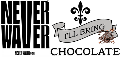 Never Waver I'll Bring The Chocolate: funny graphic tees, sarcastic shirts, humorous hoodies, adult humor clothing, Never Waver brand, bold apparel, edgy sayings, funny t-shirts for men and women, attitude clothing