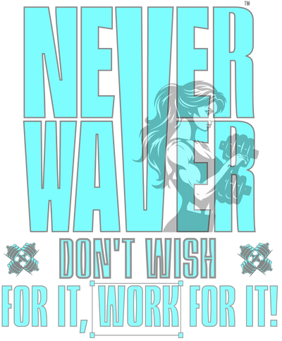 Never Waver, Don't Wish For It, Work For It. It is for the women who walk through fire and still fix their crown. Every piece blends confidence, edge, and heart, made for those who stand tall when life gets wild.