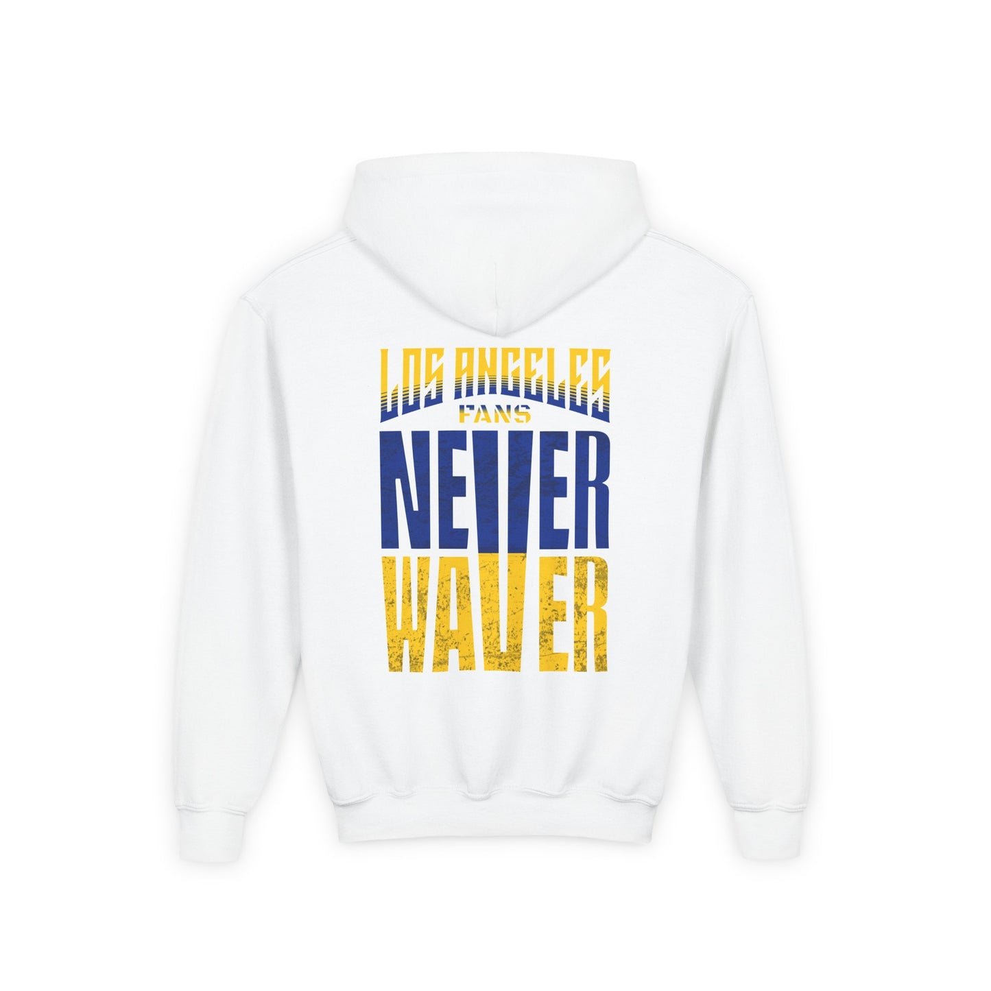 Los Angeles Fans Never Waver Youth Heavy Blend Hooded Sweatshirt - Never Waver
