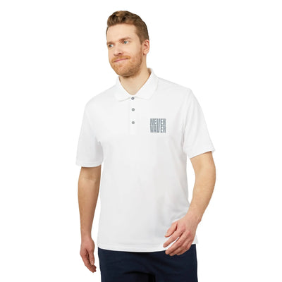 Never Waver adidas Unisex Performance Polo Motivational