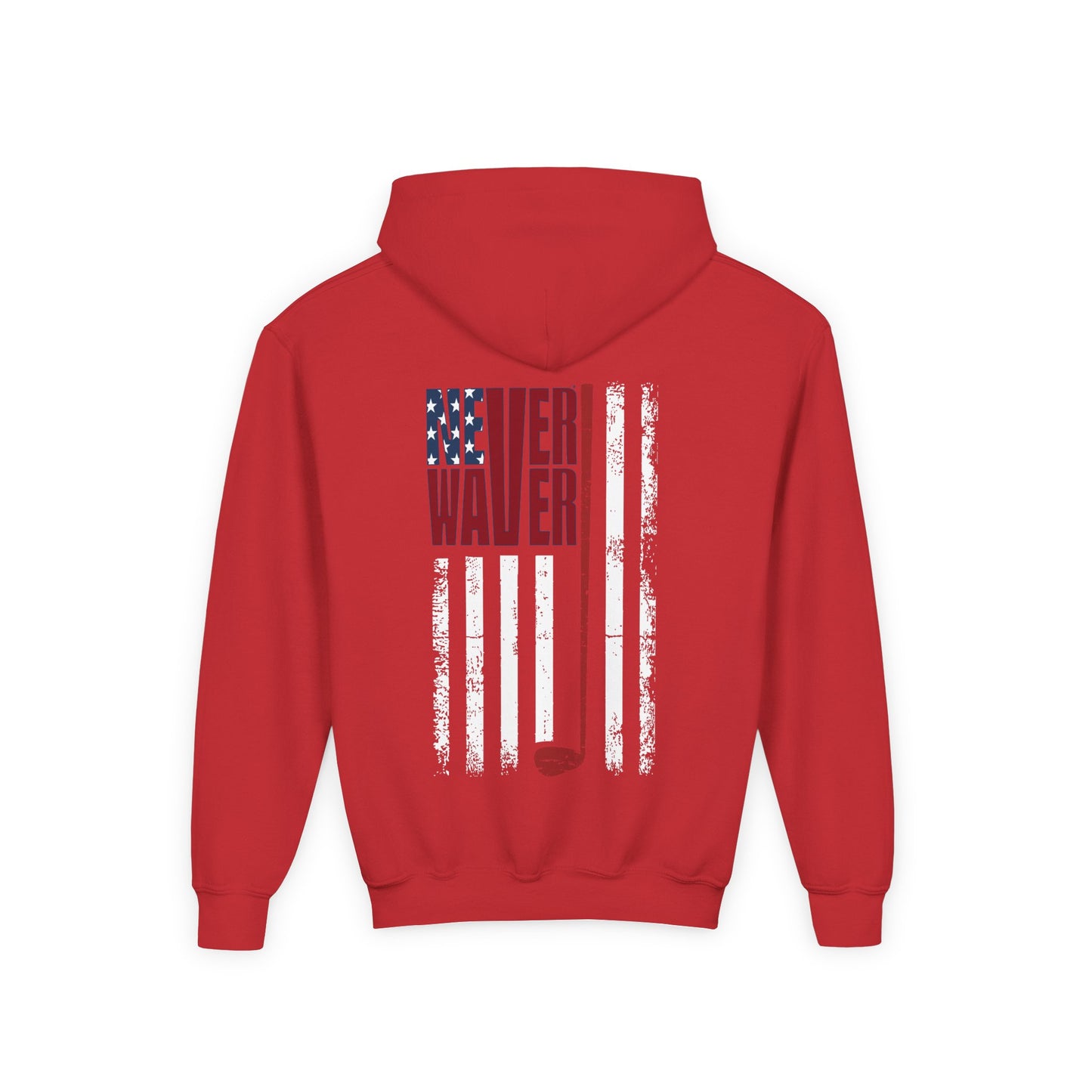 Youth Golf Hoodie - "Never Waver Golf" Sweatshirt for Young Golfers - Never Waver