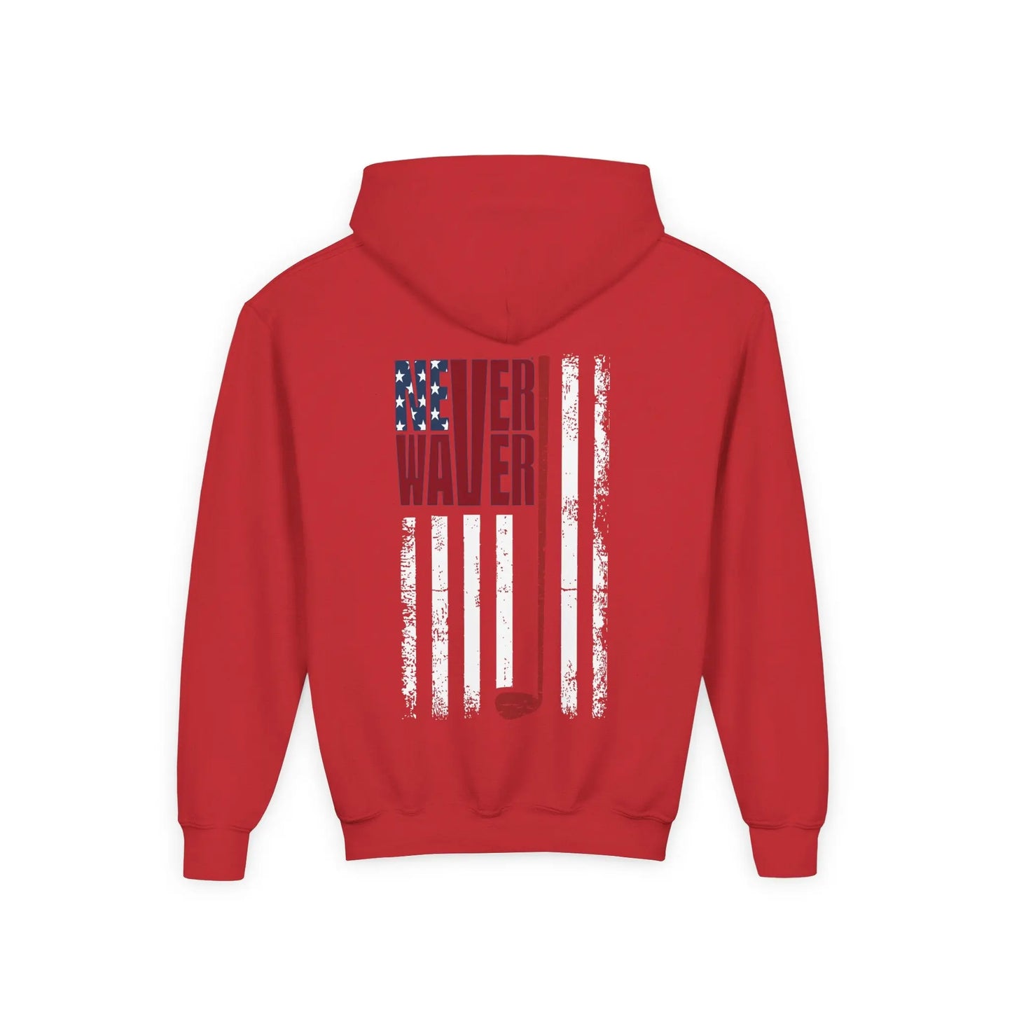 Youth Golf Hoodie - "Never Waver Golf" Sweatshirt for Young Golfers - Never Waver