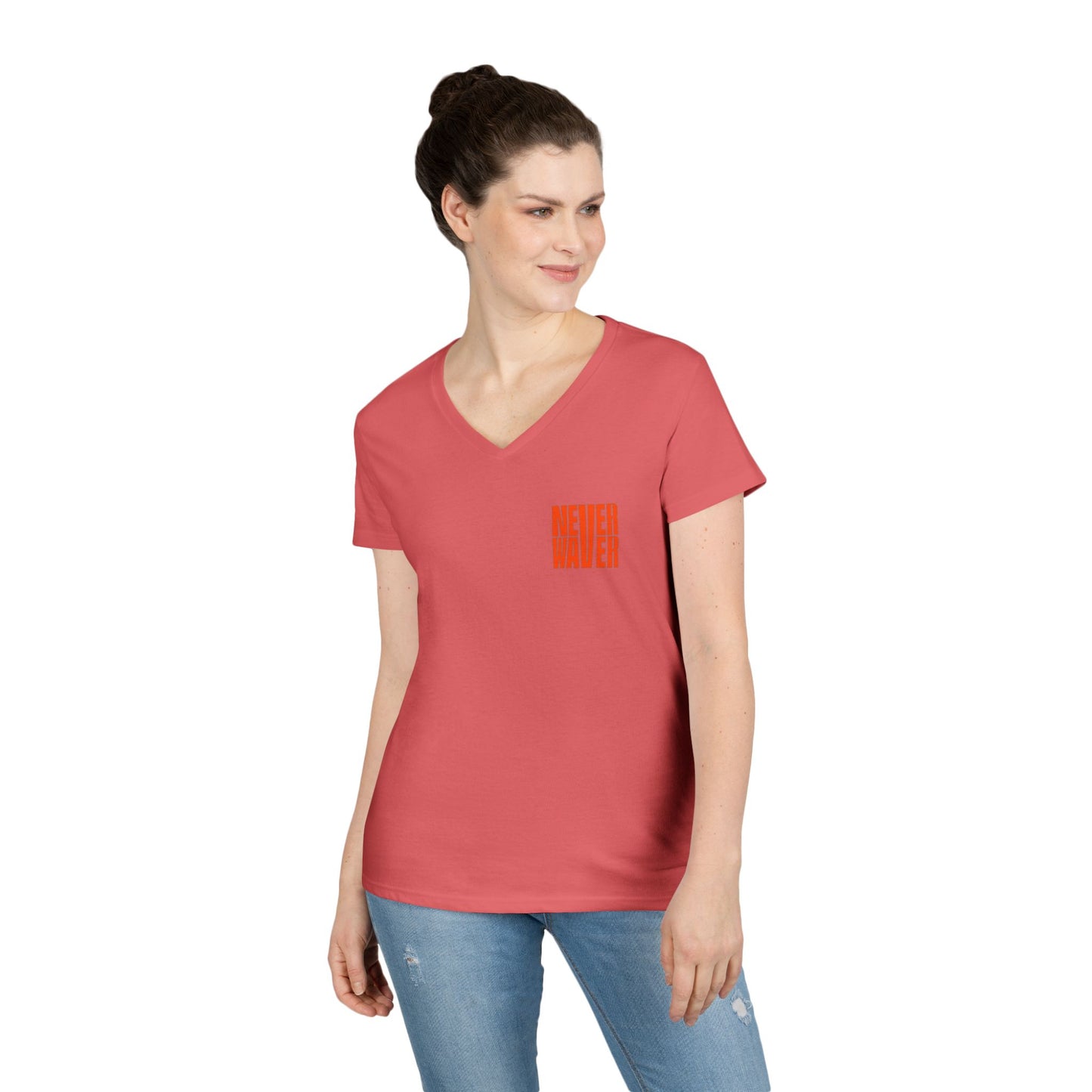 Best Mom Ever V-Neck T-Shirt | Perfect Gift for Mother's Day | Casual Everyday Wear - Never Waver