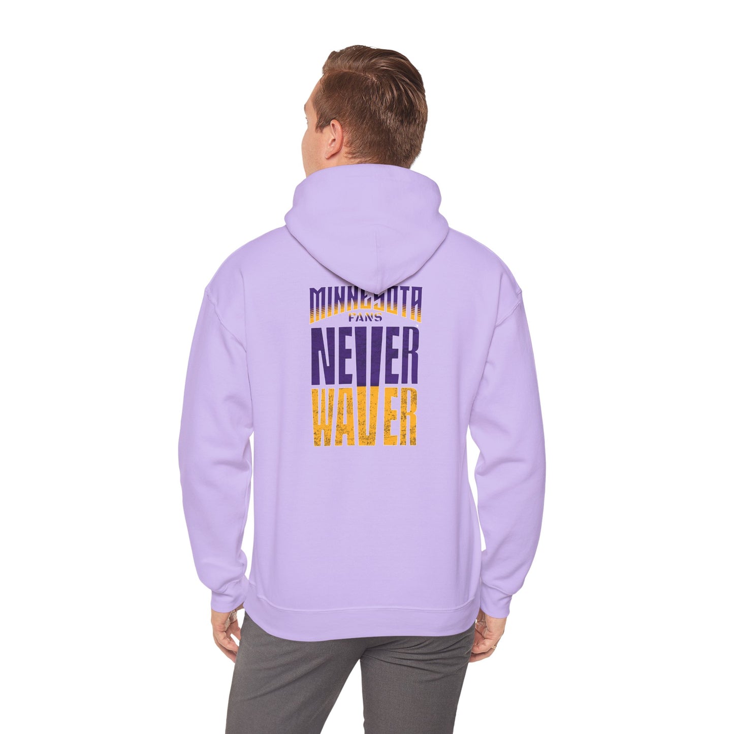 Unisex Heavy Blend™ Hoodie - "Minnesota Fans Never Waver" Design for Comfort and Motivation - Never Waver