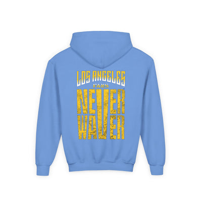 Los Angeles Fans Never Waver Youth Heavy Blend Hooded Sweatshirt - Never Waver