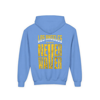 Los Angeles Fans Never Waver Youth Heavy Blend Hooded Sweatshirt - Never Waver