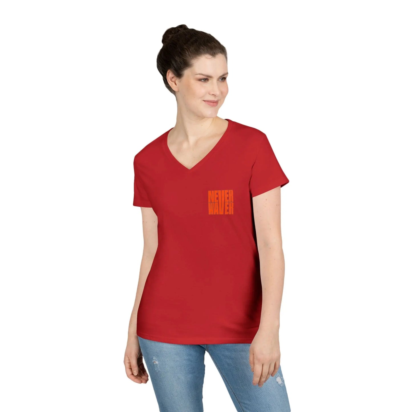 Best Mom Ever V-Neck T-Shirt | Perfect Gift for Mother's Day | Casual Everyday Wear - Never Waver