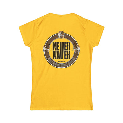 Never Waver Save Water Drink Coffee Women's Soft Style Tee - - Never Waver