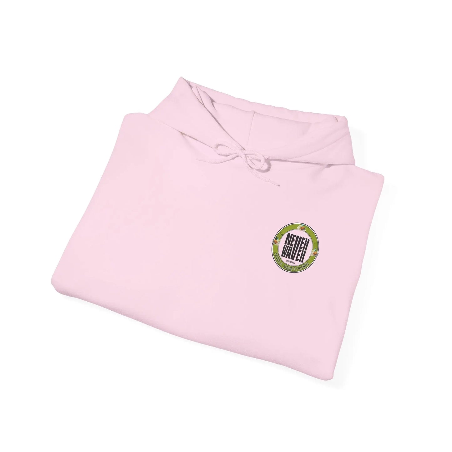 Eco-Friendly Unisex Hoodie: "Never Waver Tequila, Tacos, And Friends" - Never Waver