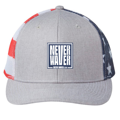 Heather/ USA Flag - FRONT