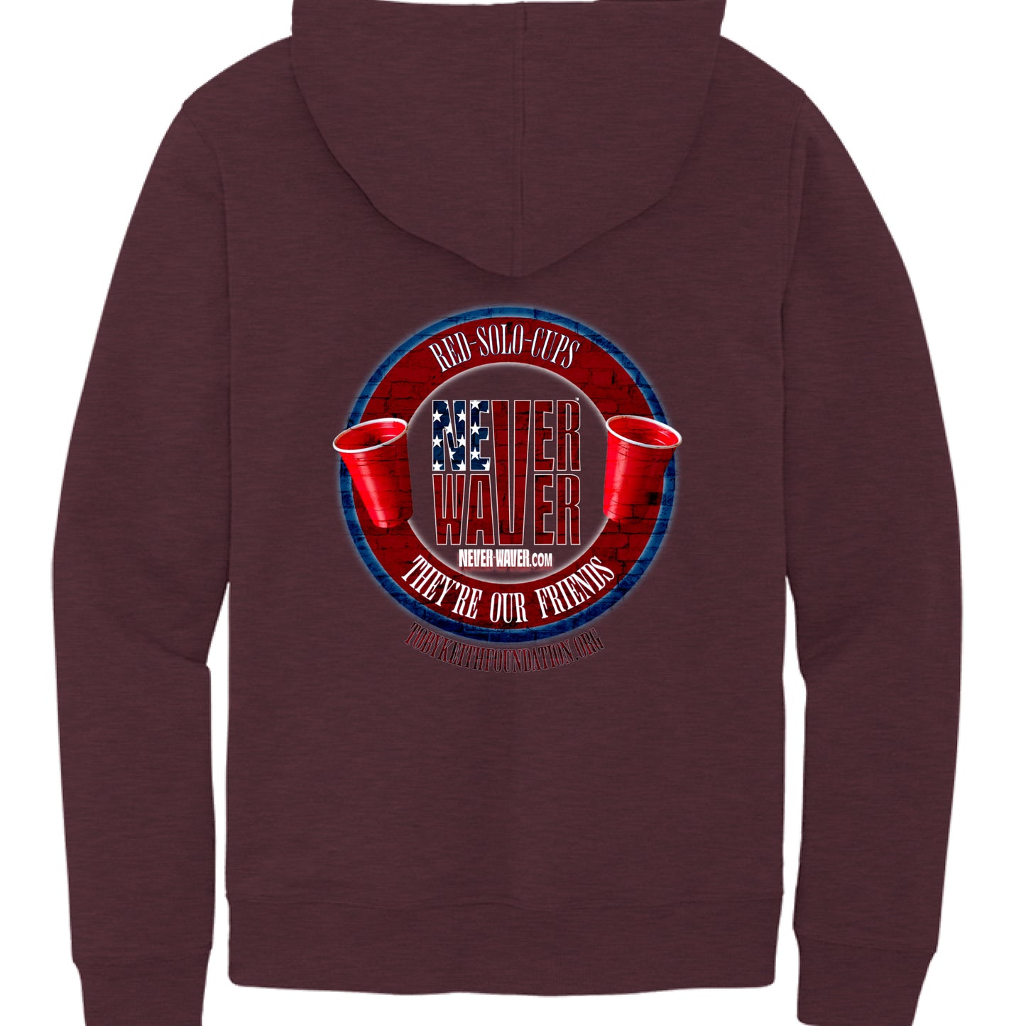 Maroon Heather - BACK