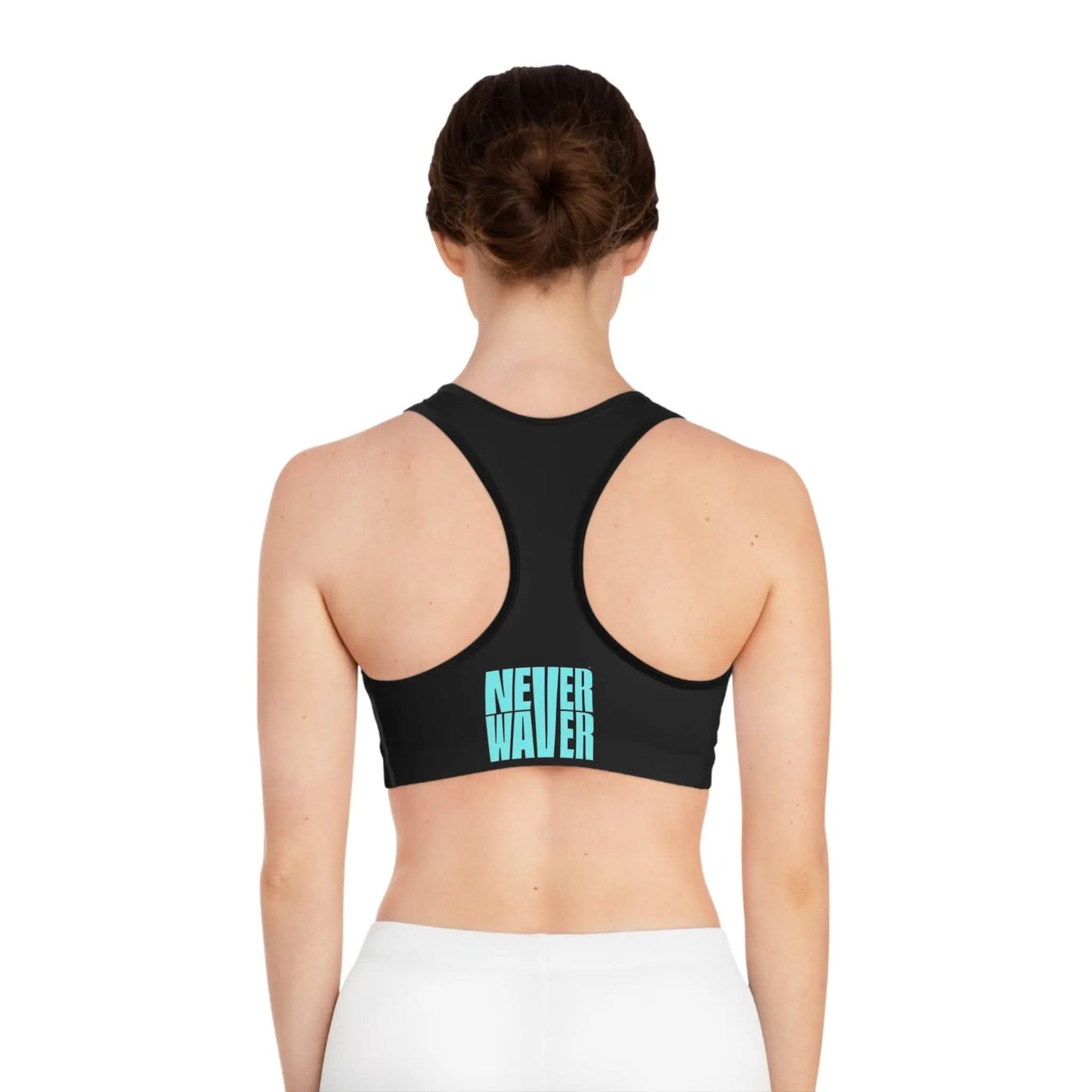 Never Waver Don't Wish For It Work For It Sports Bra (AOP) - Never Waver