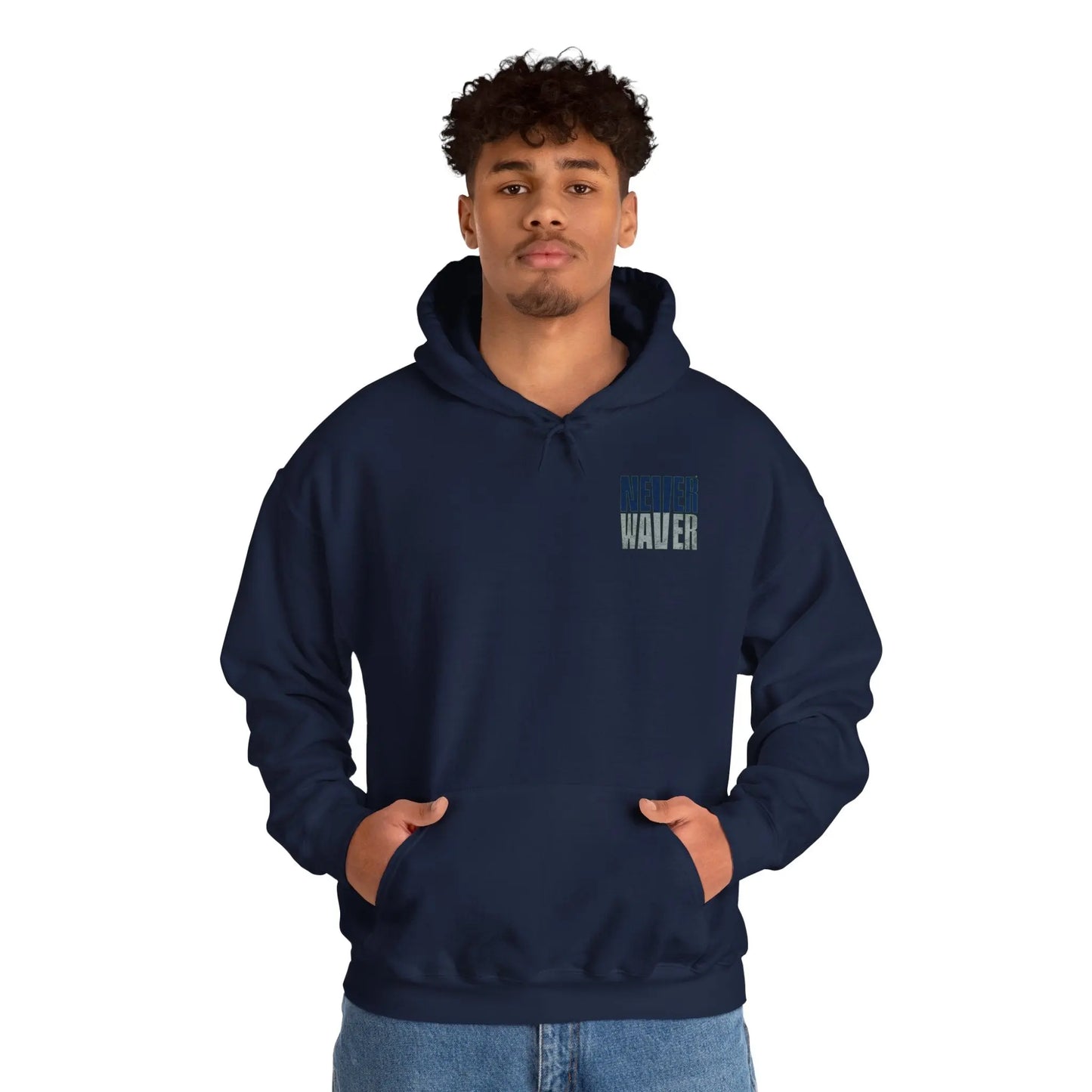 Seattle Fans Never Waver W-Leopard Football Unisex Heavy Blend™ Hooded Sweatshirt - Never Waver