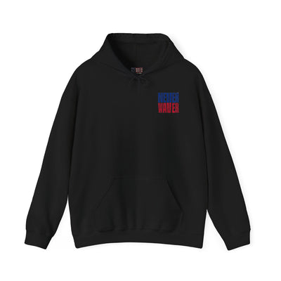 Unisex Heavy Blend™ Hooded Sweatshirt - Buffalo Fans Never Waver w Leopard Football Design - Never Waver