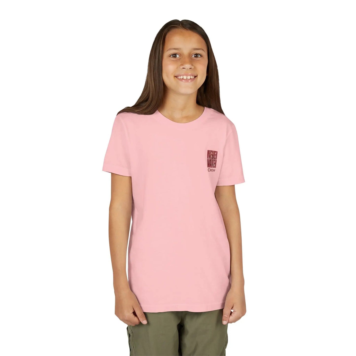 Never Waver Crew Leopard Youth Short Sleeve Tee - Never Waver