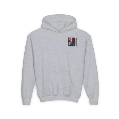 Atlanta Fans Never Waver Youth Heavy Blend Hooded Sweatshirt - Never Waver