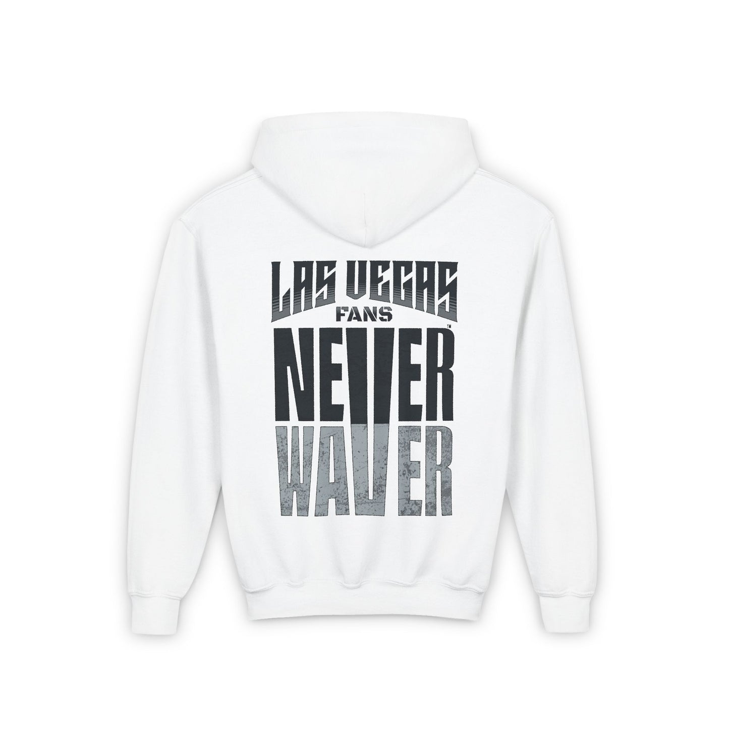 Las Vegas Fans Never Waver Youth Heavy Blend Hooded Sweatshirt - Never Waver