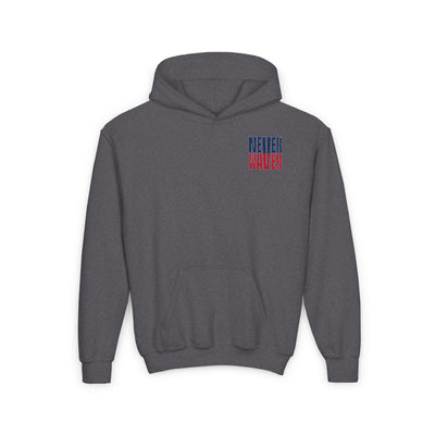 New England Fans Never Waver Youth Heavy Blend Hooded Sweatshirt - Never Waver