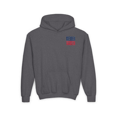 New England Fans Never Waver Youth Heavy Blend Hooded Sweatshirt - Never Waver