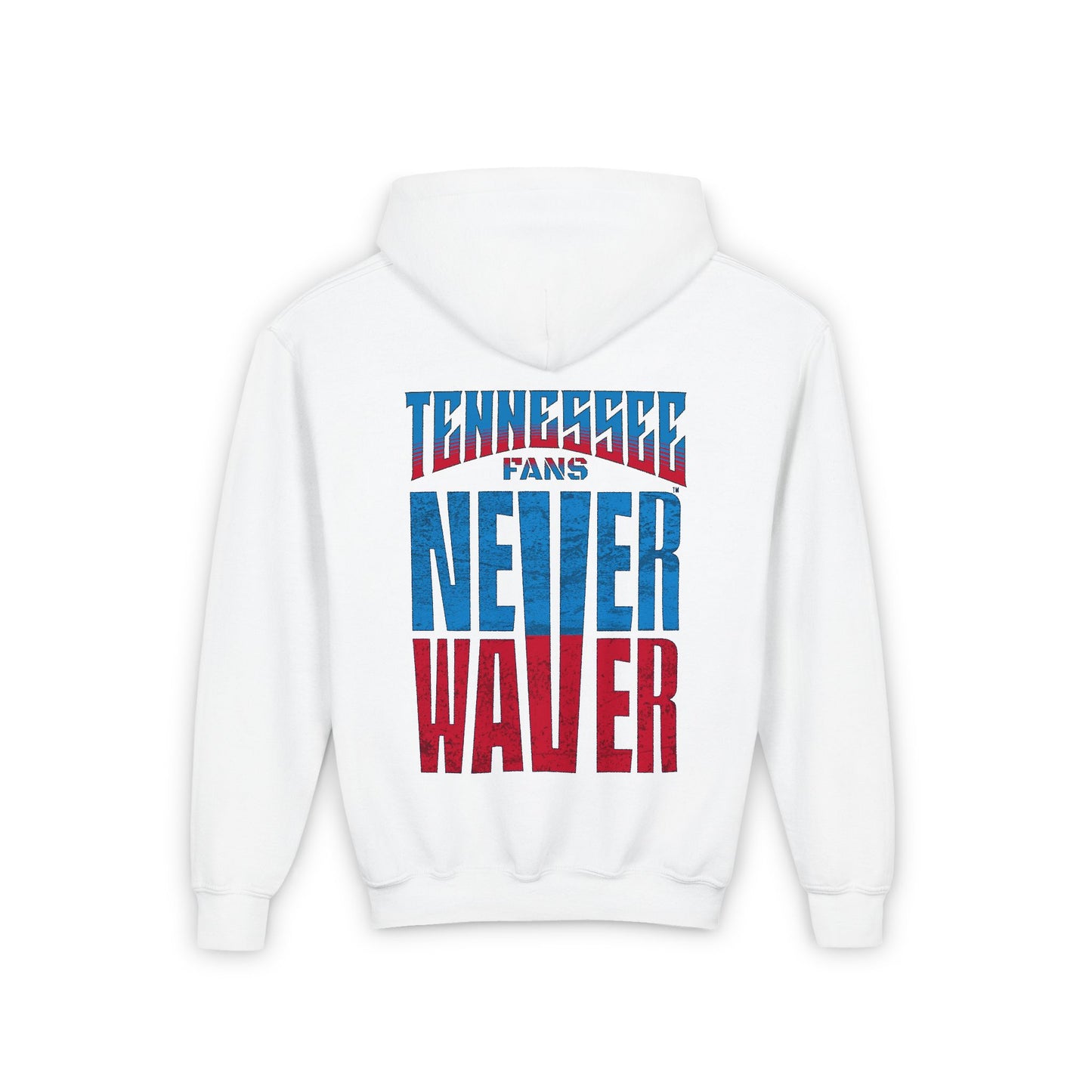 Tennessee Fans Never Waver Youth Heavy Blend Hooded Sweatshirt - Never Waver