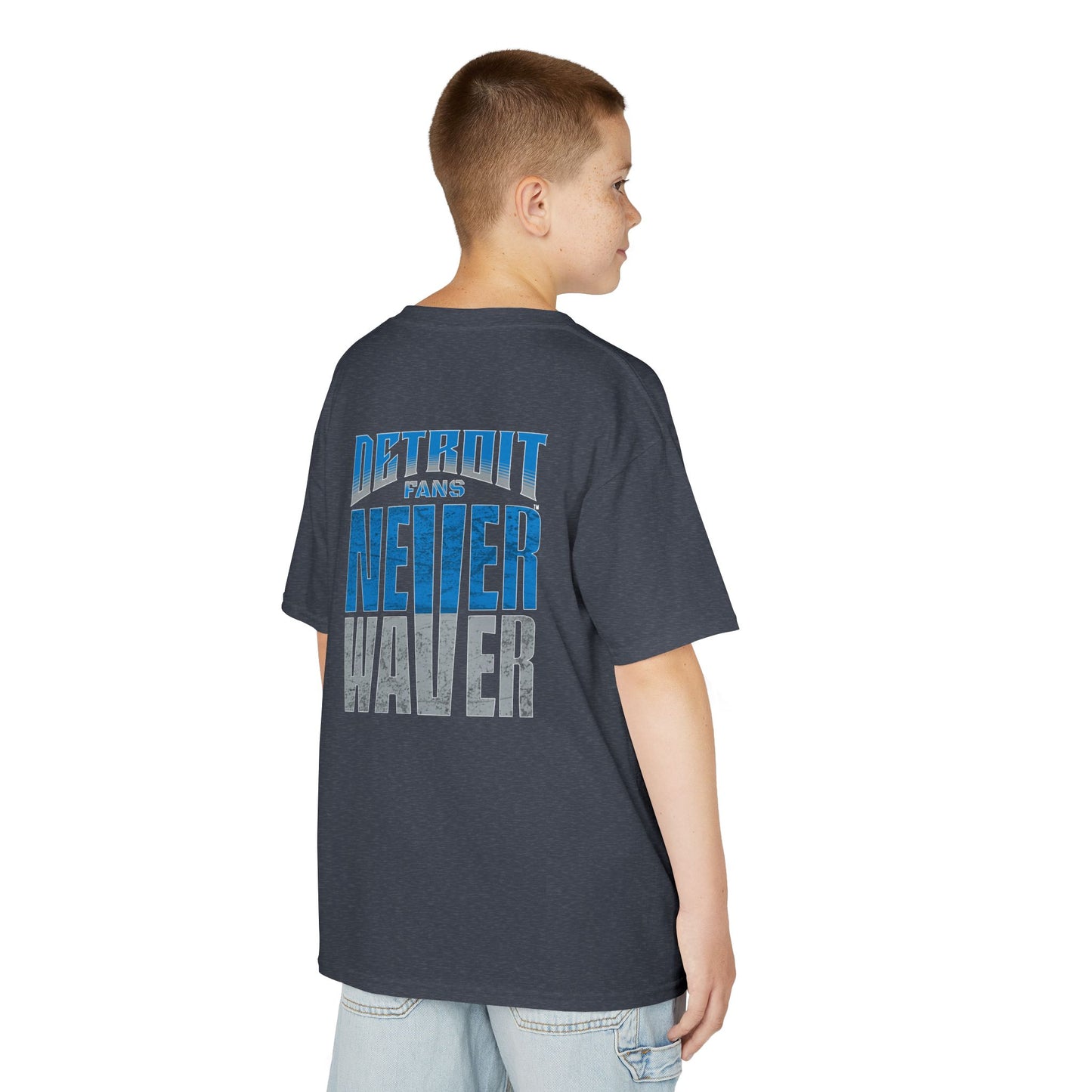 Detroit Fans Never Waver Kids Heavy Cotton™ Tee - Never Waver