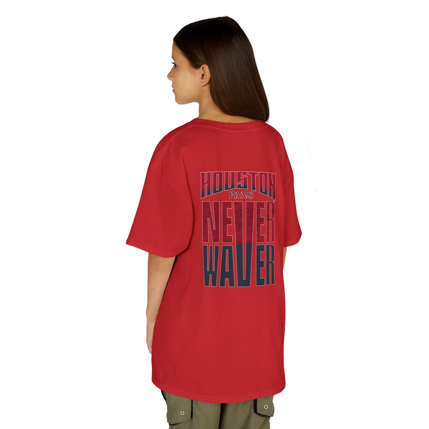 Houston Fans Never Waver Kids Heavy Cotton™ Tee - Never Waver