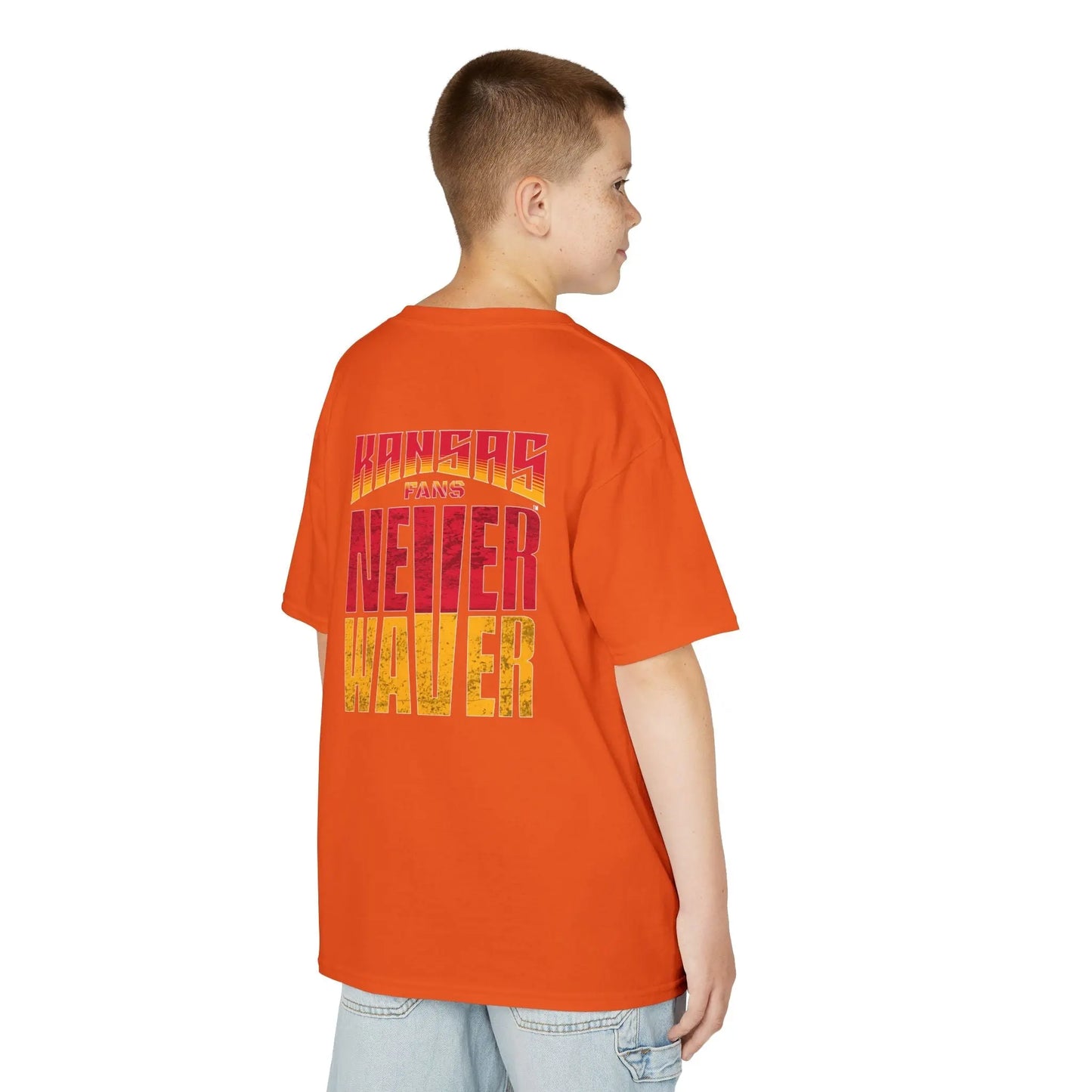 Kansas Fans Never Waver Kids Heavy Cotton™ Tee - Never Waver