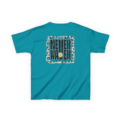 Kids Heavy Cotton™ Tee -NEVER WAVER Be The Light Design - Stylish, Comfortable Everyday Wear - Never Waver