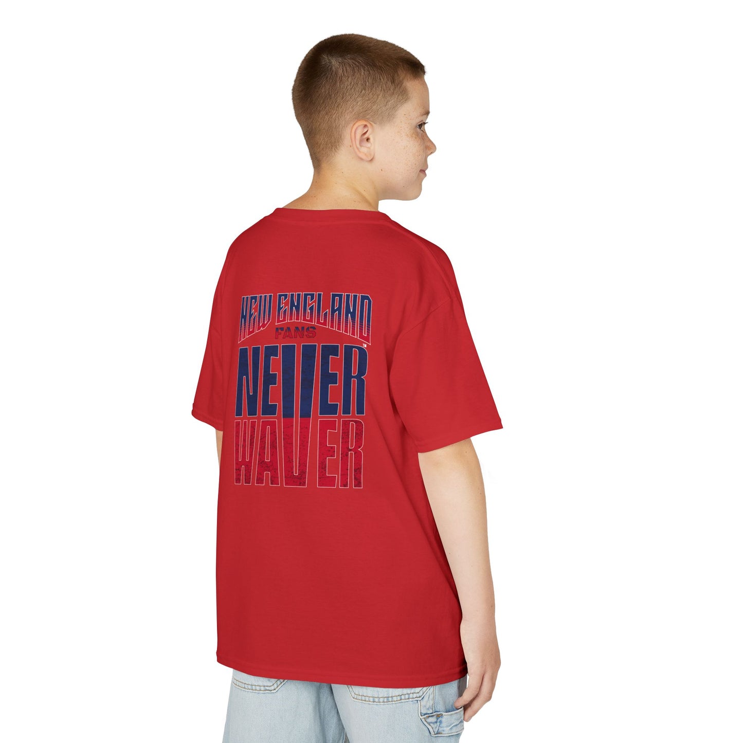 New England Fans Never Waver Kids Heavy Cotton™ Tee - Never Waver