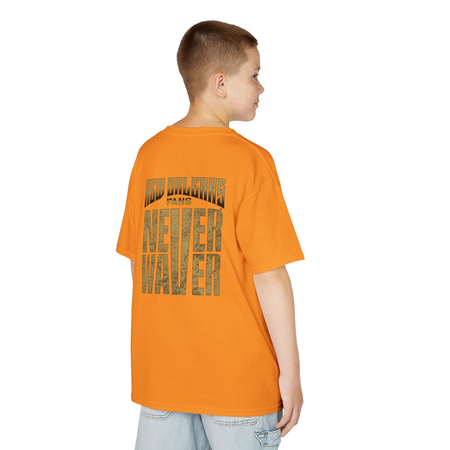 New Orleans Fans Never Waver Kids Heavy Cotton™ Tee - Never Waver