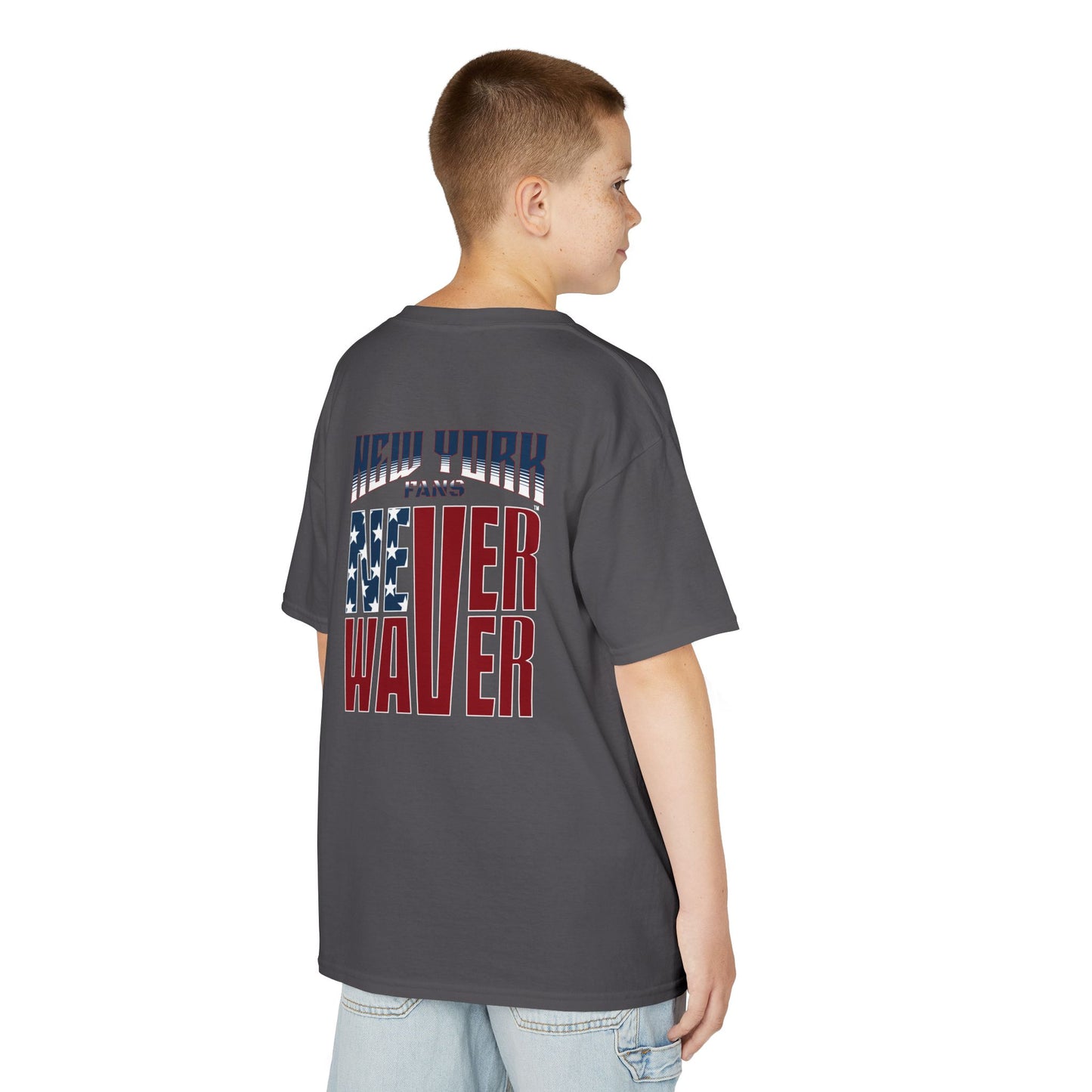 New York Fans Never Waver Kids Heavy Cotton™ Tee - Never Waver
