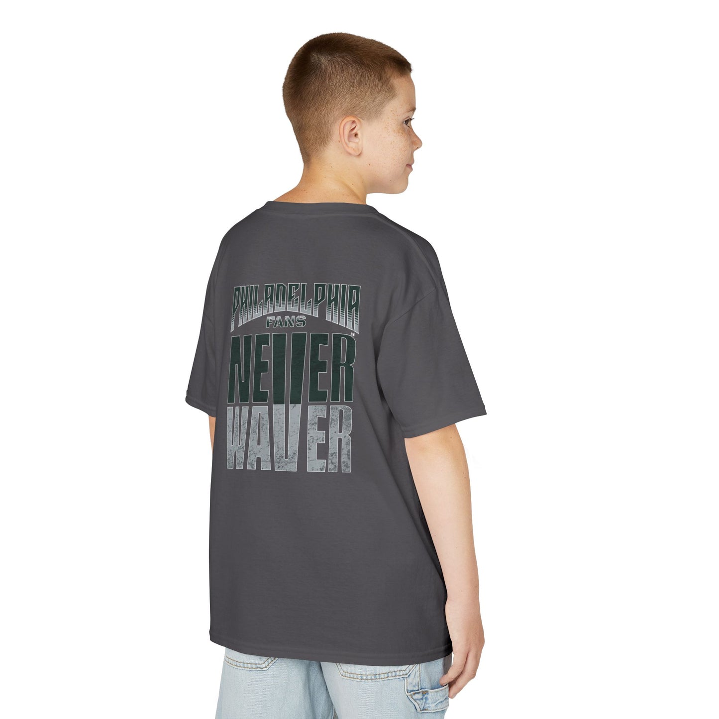 Philadelphia Fans Never Waver Kids Heavy Cotton™ Tee - Never Waver