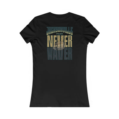 Jacksonville Fans Never Waver W-Leopard Football Women's Favorite Tee - Never Waver