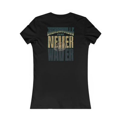 Jacksonville Fans Never Waver W-Leopard Football Women's Favorite Tee - Never Waver