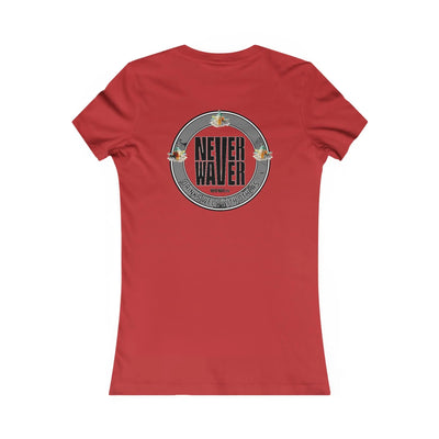 Never Waver Drinks Well With Others Women's Favorite Tee - Never Waver
