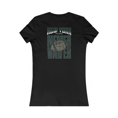 New York Fans Never Waver W-Leopard Football Women's Favorite Tee - Never Waver