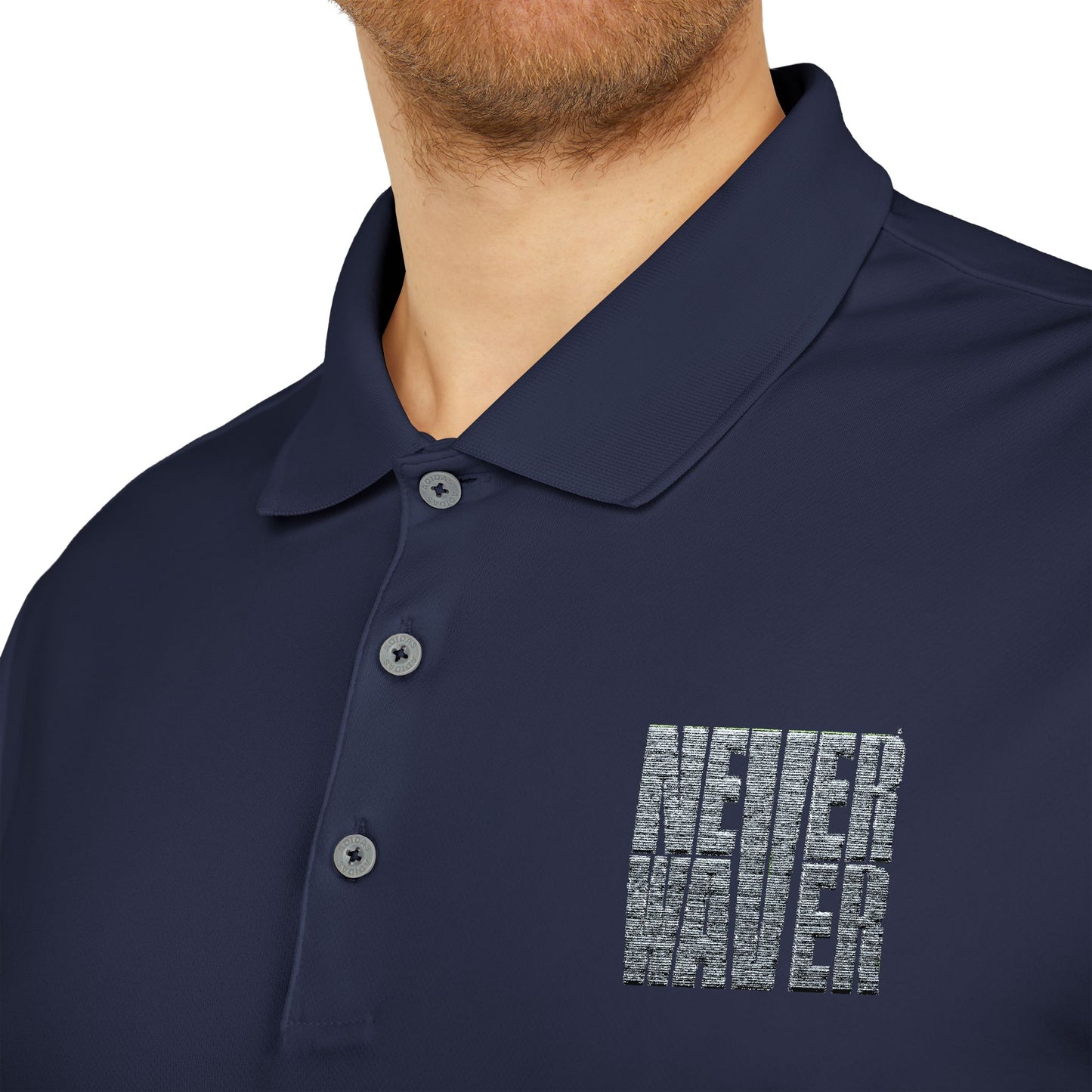 Never Waver adidas Unisex Performance Polo - Never Waver