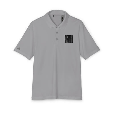 Never Waver Embroidered adidas Unisex Performance Polo - Never Waver