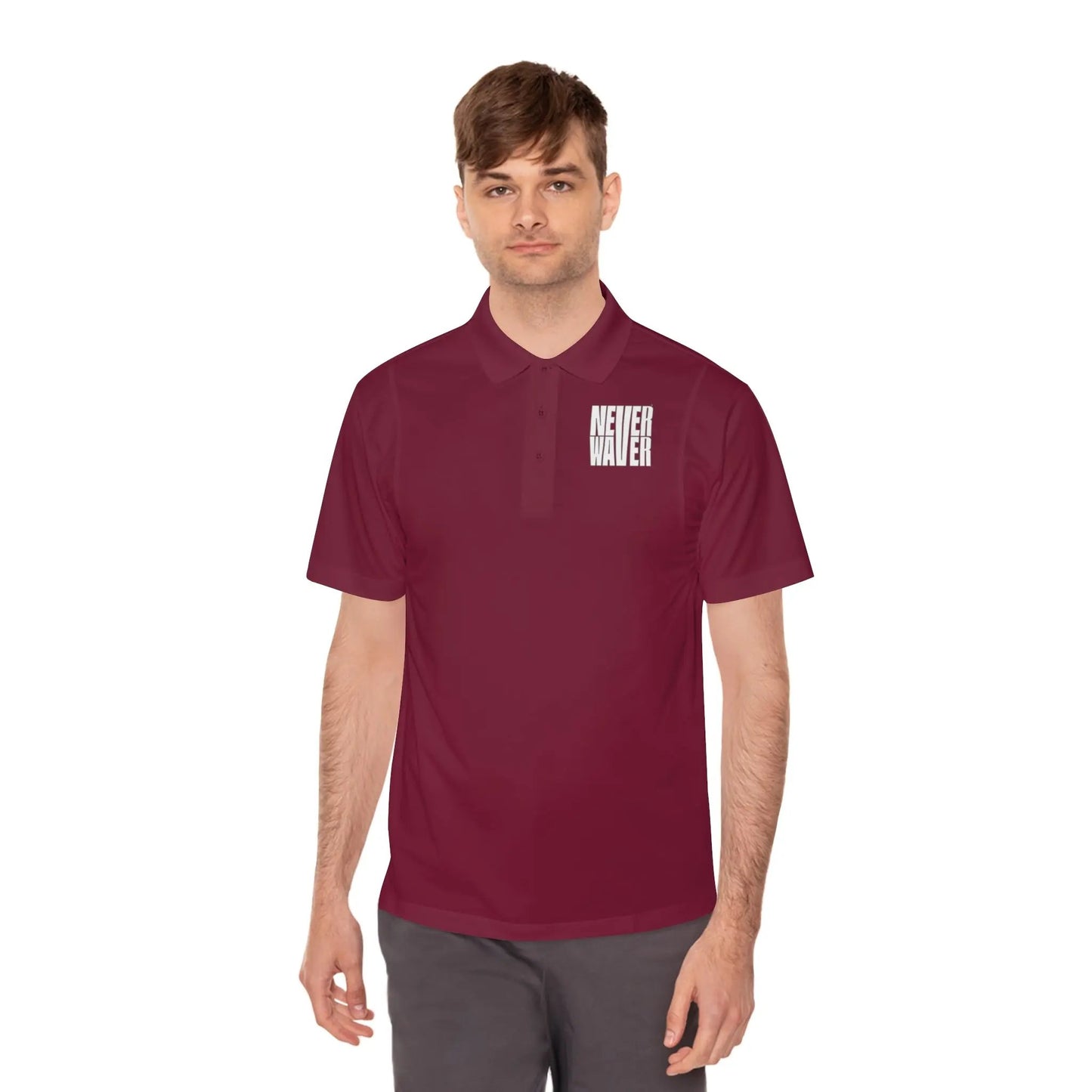 Never Waver Men's Sport Polo Shirt - Never Waver