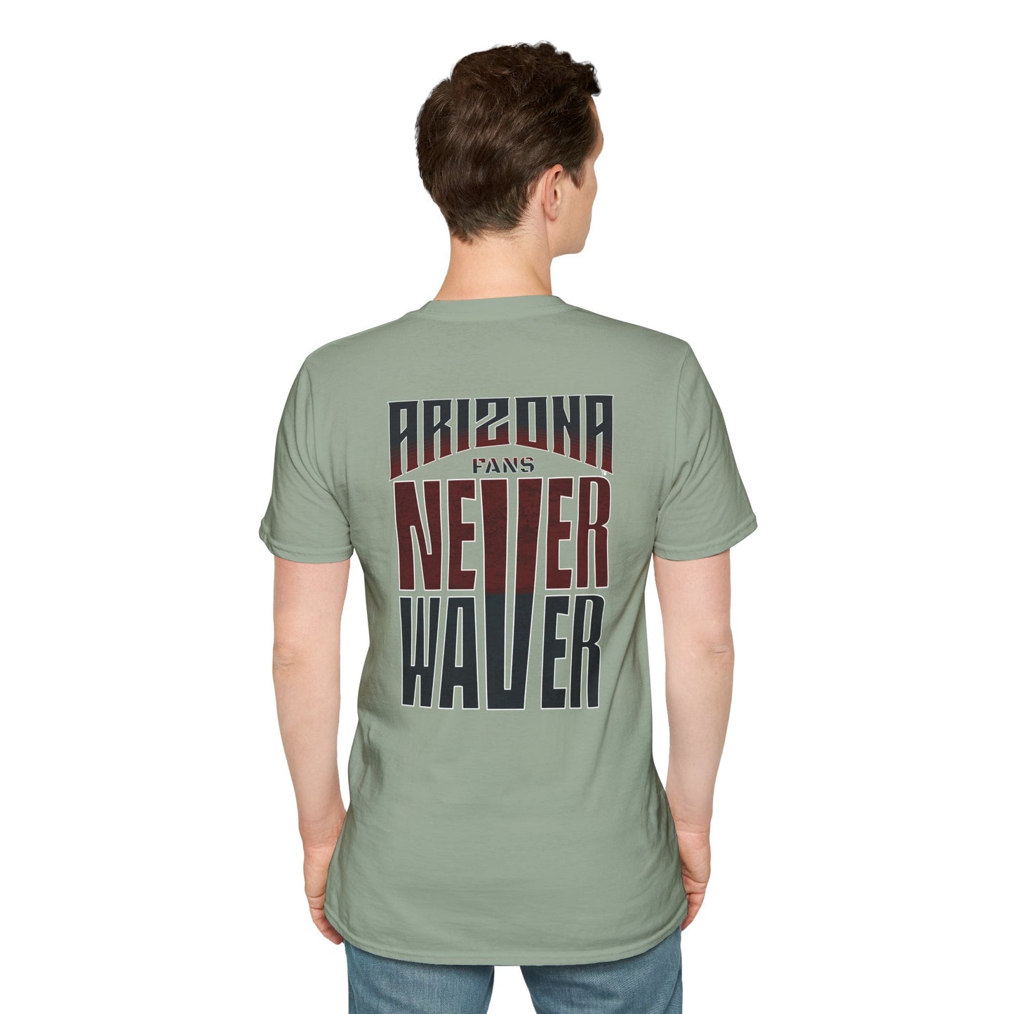 Arizona Fans Never Waver Unisex Softstyle T-Shirt - Never Waver