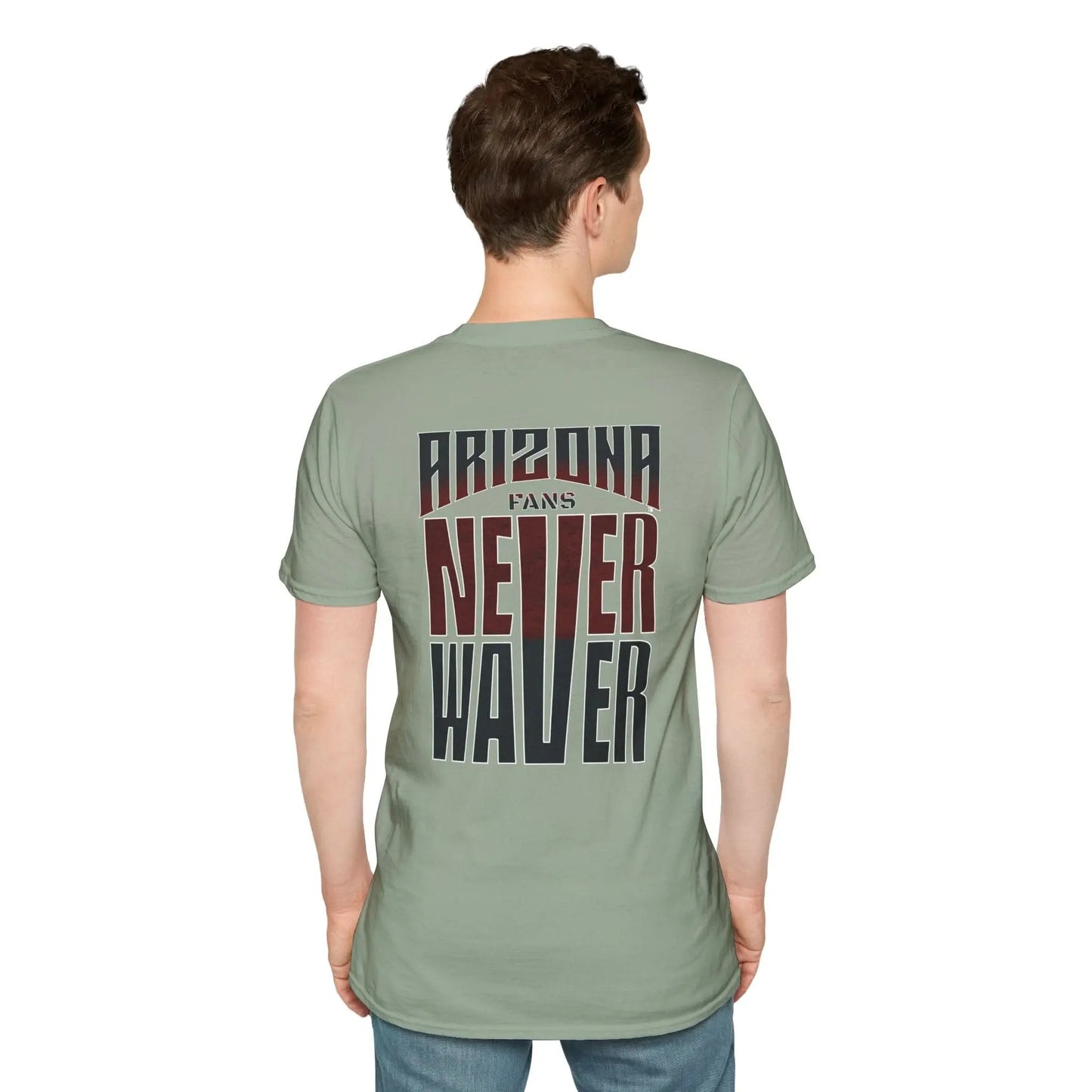 Arizona Fans Never Waver Unisex Softstyle T-Shirt - Never Waver