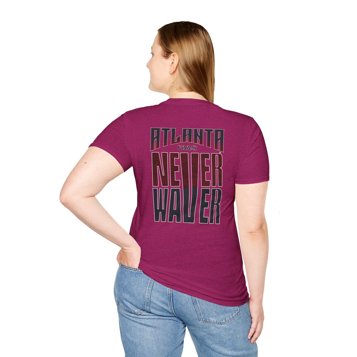 Atlanta Fans Never Waver Unisex Softstyle T-Shirt - Never Waver