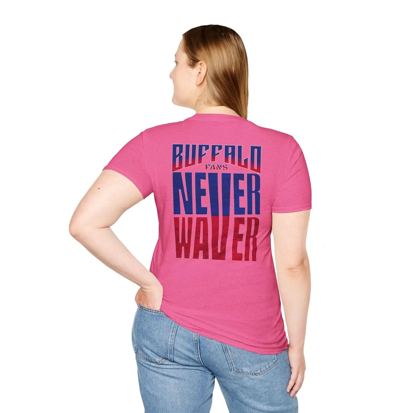 Buffalo Fans Never Waver Unisex Softstyle T-Shirt - Never Waver