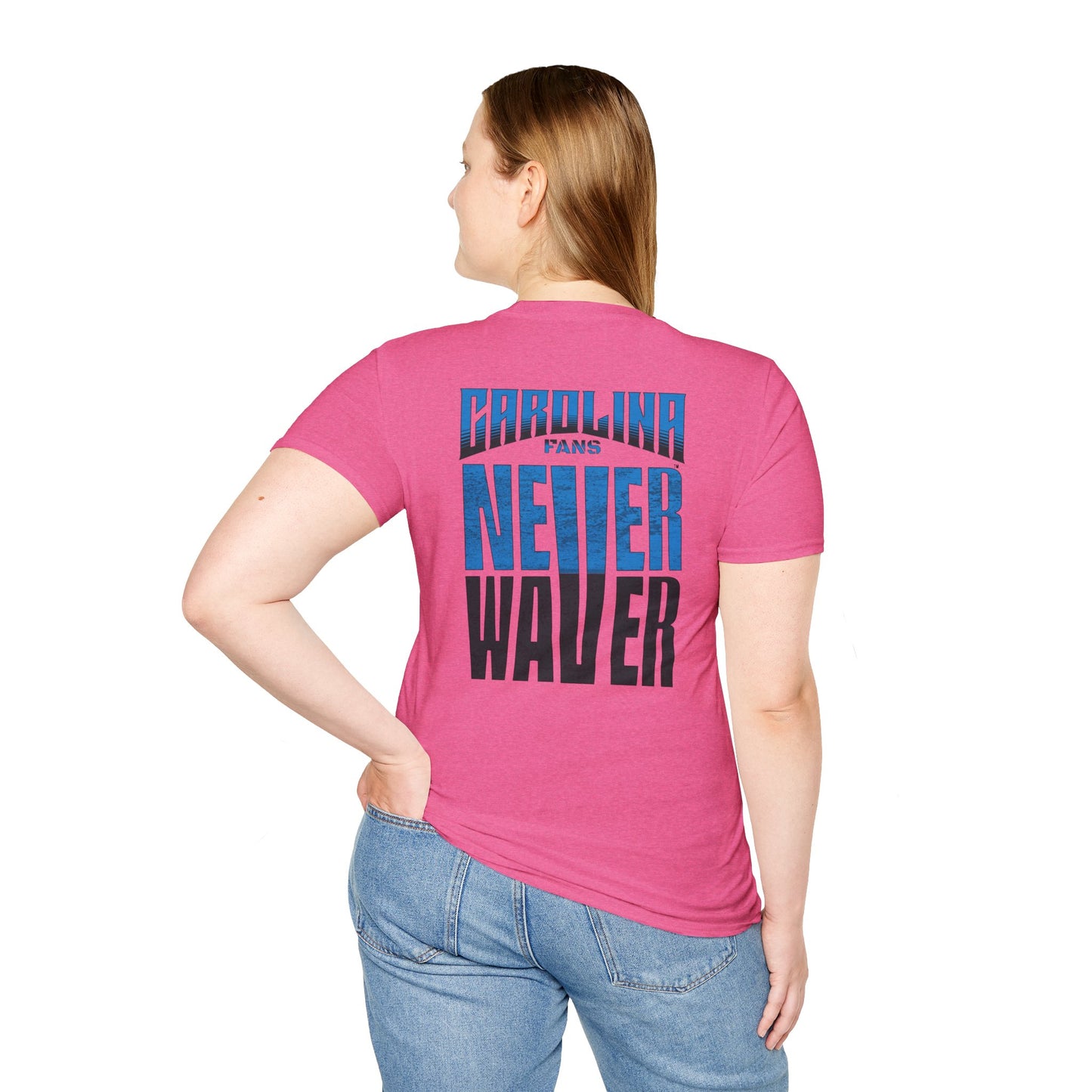 Carolina Fans Never Waver Unisex Softstyle T-Shirt - Never Waver