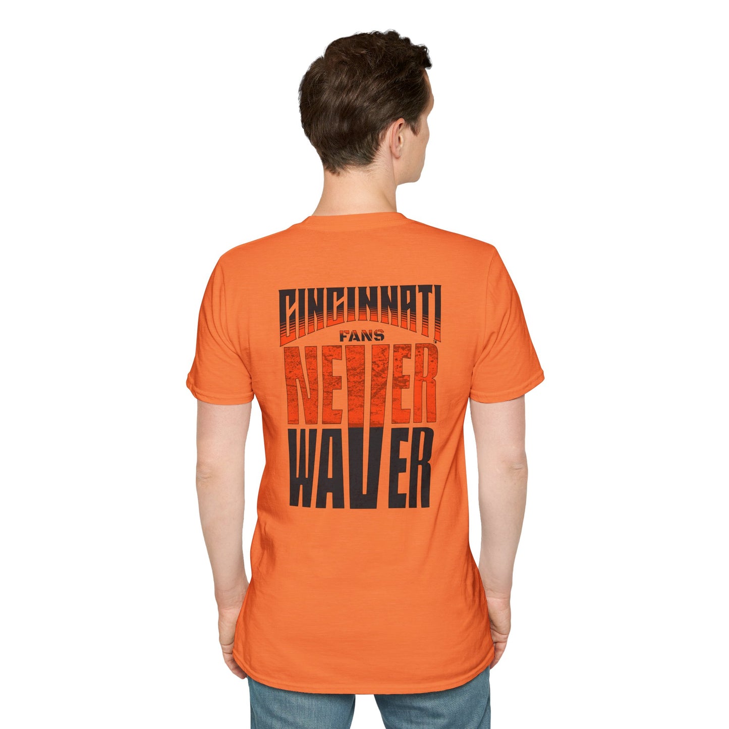 Cincinnati Fans Never Waver Unisex Softstyle T-Shirt - Never Waver