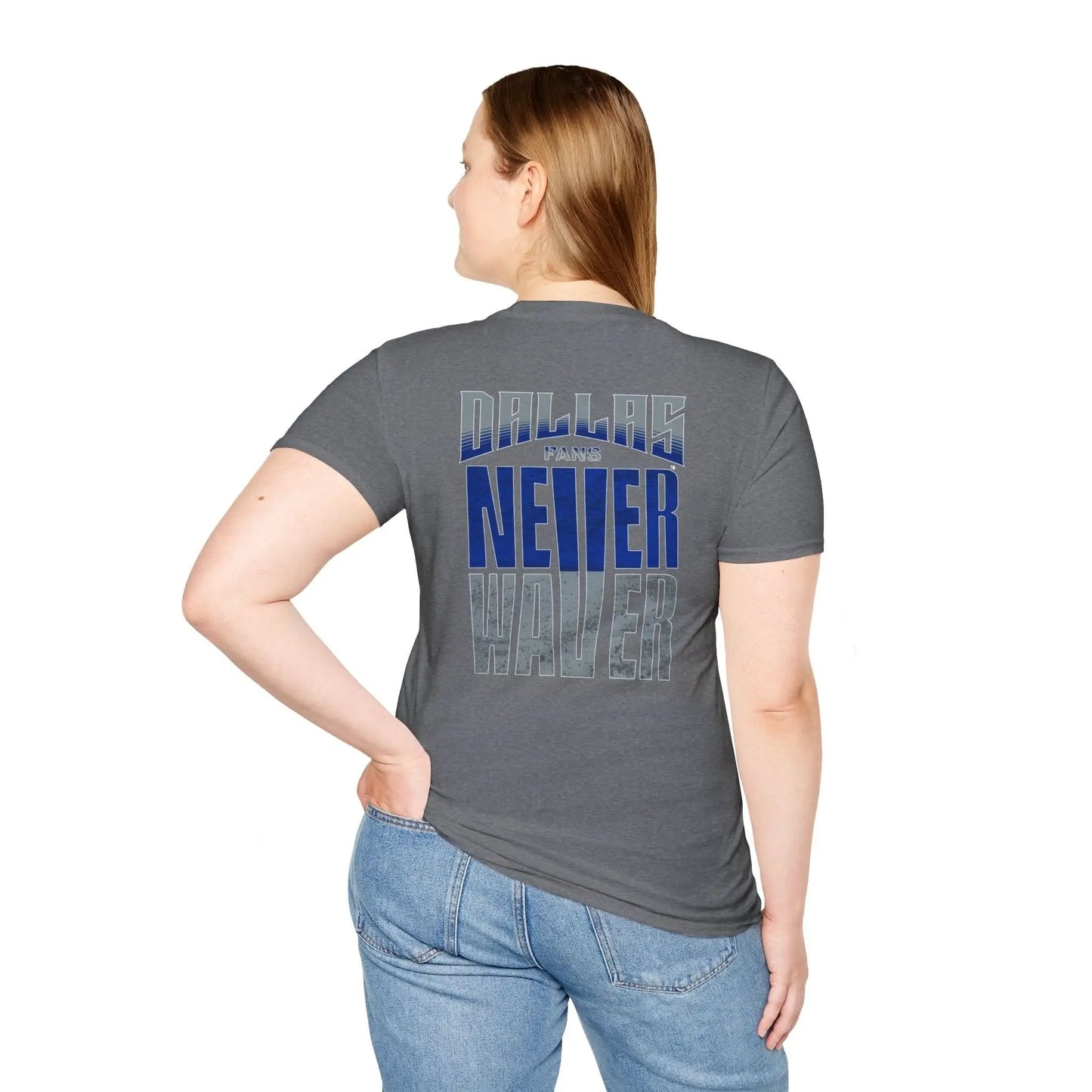 Dallas Fans Never Waver Unisex Softstyle T-Shirt - Never Waver