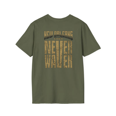 New Orleans Fans Never Waver Unisex Softstyle T-Shirt - Never Waver
