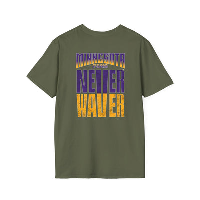 Minnesota Fans Never Waver Unisex Softstyle T-Shirt - Never Waver